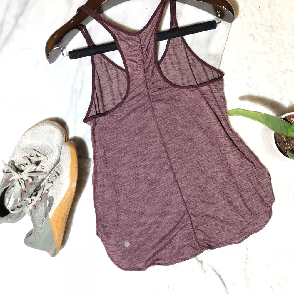 lululemon athletica Maroon Racerback Tank Top